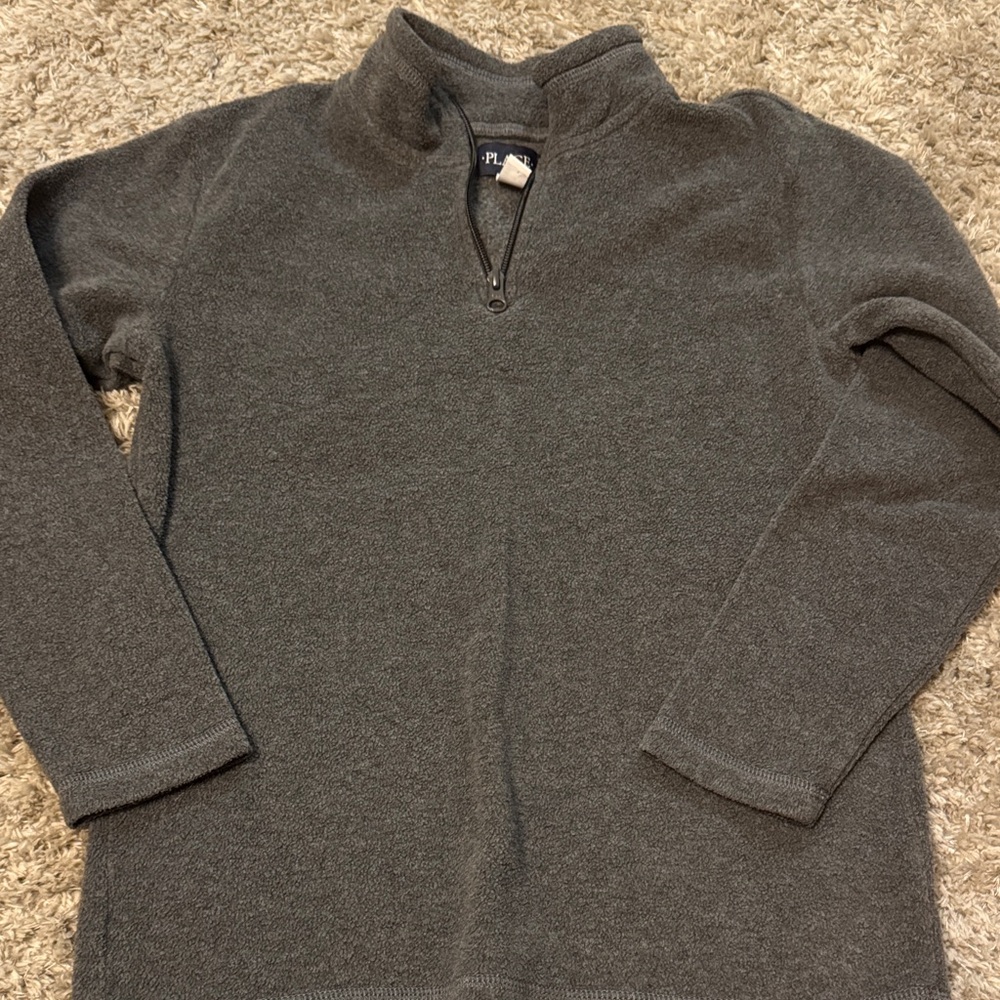 Gray Half-Zip Sweater